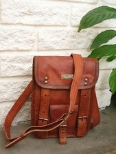 Bolso de hombro cruzado de cuero de moda pequeño estilo vintage para mujer ca...