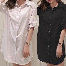 Hemden Hemden Übergroße Kleid Brandneu Frauenmotor Mode Freundstil Tops