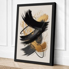 Impresión en lienzo minimalista plumas y fragmentos arte de pared decoración del hogar listo para colgar