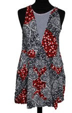 KLEID TRÄGERKLEID DAMENKLEID MINKPINK SCHWARZ WEISS ROT Gr. XS NEU