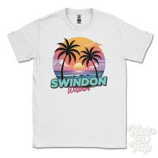 CAMISETA WINDON WILTSHIRE - Retro Estilo Miami Divertida Parodia de Verano Reino Unido
