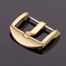 Correa de reloj de metal con hebilla de pasador de bronce duradero cierre de correa de cobre macizo 18-24 mm EE. UU.