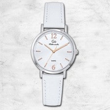 Girl Only GO Reloj De Pulsera Mujer mujer reloj de cuarzo Piel blanca UGO699478