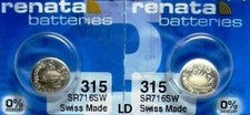 Reloj Batería 315 RENATA SR716SW (2 Piezas) Envío Gratis Vendedor Autorizado