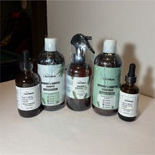 Set/Kit de aceite y spray de queratina vegana de romero y cola de caballo natural para el cabello
