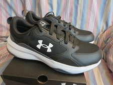 NWB UA Charged Edge Zapatos Para Hombres Negro Gris Entrenamiento 3026727 003 TALLA 10.5M