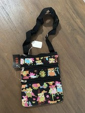 Bolso Bandolera Mujer Búhos Búho Cartera Negro Lona