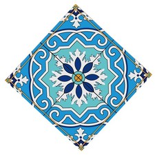 10 piezas pegatinas de pared decorativas azules reutilizables impermeables antideslizantes para el hogar