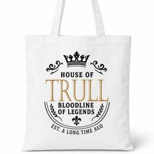 Bolso de Mano TRULL Casa del Apellido Algodón Idea de Regalo