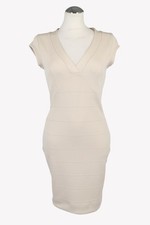 French Connection Damen Kleid Gr. 34 (UK 8) Creme NEU Etuikleid Dress