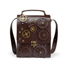 Bandolera de colección estilo máquina punk equipo para mujer bandolera bolso de mano PU regalo
