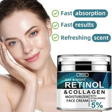 Crema facial hidratante ácido hialurónico colágeno cuidado de la piel crema...