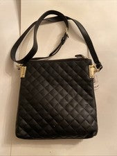 Bolso Bandolera George Mujer’s Negro Imitación Cuero Acolchado Cámara