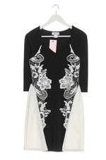 Vestido lápiz mujer Heine encaje negro blanco talla 34 elegante