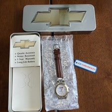 RELOJ PULSERA VINTAGE para mujer ~ AUTOGLO ~ CORREA DE CUERO CORBETA ~ SIN PROBAR