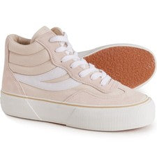 Zapatillas Superga Revolley Plataforma Media, Lona Beige, Talla Mujer 11, Hombre 9.5 NUEVAS