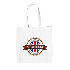 Hecho En Seaham - Lienzo Bolsa - Ciudad Recién Nacido Durham Regalo