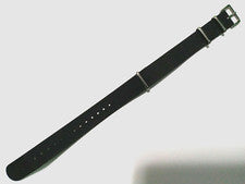 11.5" de largo se adapta a cualquier correa de reloj de nailon negro de 18 mm simple y EZ Pass Thru de una pieza