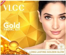 Kit facial dorado VLCC. Piel Brillante y Brillante - Brillo Salón (6 x 10g cada uno) (60GM)