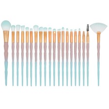 Juego de 20 piezas de brochas de ojos reutilizables de fibra de nailon para maquillaje de colores surtidos herramientas 