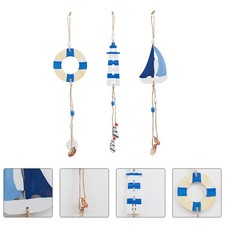 3 Piezas Decoración Colgante Pared Océano Decoraciones Náuticas para Hogar