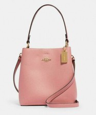 Bolso/brossbody Coach para mujer Bubblegum/Wine Small Town Bucket de cuero (1011) -NUEVO CON ETIQUETAS