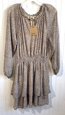 Vestido KORI America para mujer pequeño guepardo Stay Ahead vestido boho en capas Fairycore