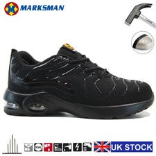 BOTAS DE HOMBRE CON PUNTERA DE ACERO AMORTIGUADOR PARA HOMBRE ZAPATOS DE SEGURIDAD TRABAJO DE SENDERISMO TALLA