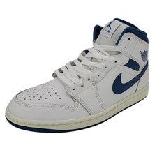 Nike Air Jordan 1 Mid Para hombres Zapatos Tenis Blanco/Azul Multi Talla FN5215-141 ¡NUEVO!