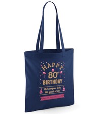 Bolsa de regalo de cumpleaños 80 años 80 idea de regalo plegable regalo de feliz cumpleaños recuerdo