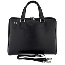 Fioretta Cuero Genuino Italiano Maletín Laptop Bolso Mensajero Bolso de Hombro para