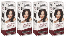 Color de cabello CoSaMo #779 marrón oscuro - se compara con Clairol Loving Care #79 (paquete de 4)