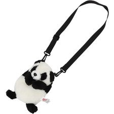 Bolso Bandolera Panda de Felpa Correa para el Hombro Ajustable Lindo Bolso Suave de Dibujos Animados