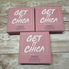 3x Chica Beauty Get It Chica Mini 5 sombras de ojos y 1 rubor multi paleta de viaje