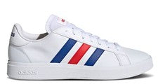 ZAPATOS DEPORTIVOS INFORMALES DE TENIS PARA HOMBRE ADIDAS GRAND COURT BASE 2.0 BLANCOS SUPERSTAR