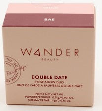Paleta de sombras de ojos Wander Beauty doble fecha guiño/bae nueva en caja en polvo/crema