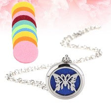 Collar de aceite esencial difusor perfume para mujer aromaterapia colgante colgante