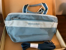 NUEVO CON ETIQUETAS SOBRE ROJO NIÑOS BOLSO FIN DE SEMANA MERCEDES AZUL NOCHE 15X8 VIAJE