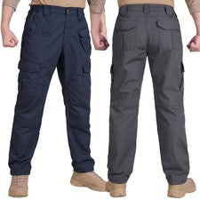 Pantalones tácticos Ripstop resistentes al agua para hombre HISEA 9 bolsillos