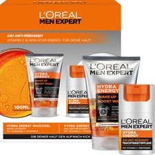 L'ORÉAL PARIS MEN EXPERT Hydra Energy cuidado + limpieza 2 piezas, 1 ud.