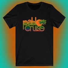 Camiseta negra Pablo Cruise Movie para hombre talla S a 5XL