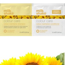 milk_shake batido cuidado del color champú mantenedor 10 ml y acondicionador 10 ml