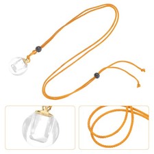 Waterproof Glass Bottle Pendant Necklace Refillable Perfume Bottle Tiny Glass