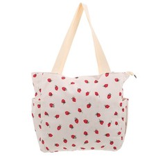 Lindo bolso de hombro de pana con bolsillo lateral para mujer