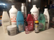 lote de 11 Redken productos para el cuidado del cabello champú acondicionador crema geles LEER POR FAVOR