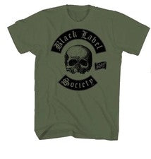 Camiseta de fanático de la música gráfica estilo bandera calavera de metal pesado