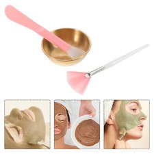 3 juegos de mascarilla facial cuidado hágalo usted mismo herramientas de belleza cepillo de esteticista mezcla facial