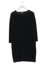 Vestido manga larga mujer Tchibo I feel Love viscosa negro talla 36