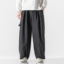 Pantalones de mezclilla para hombre Pantalones cargo Pierna cónica Sueltos Ropa de trabajo Estilo vintage