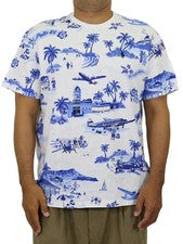 Polo Ralph Lauren Clásico Cuello Redondo Estampado Completo Polo Oso Floral Camiseta con Poni